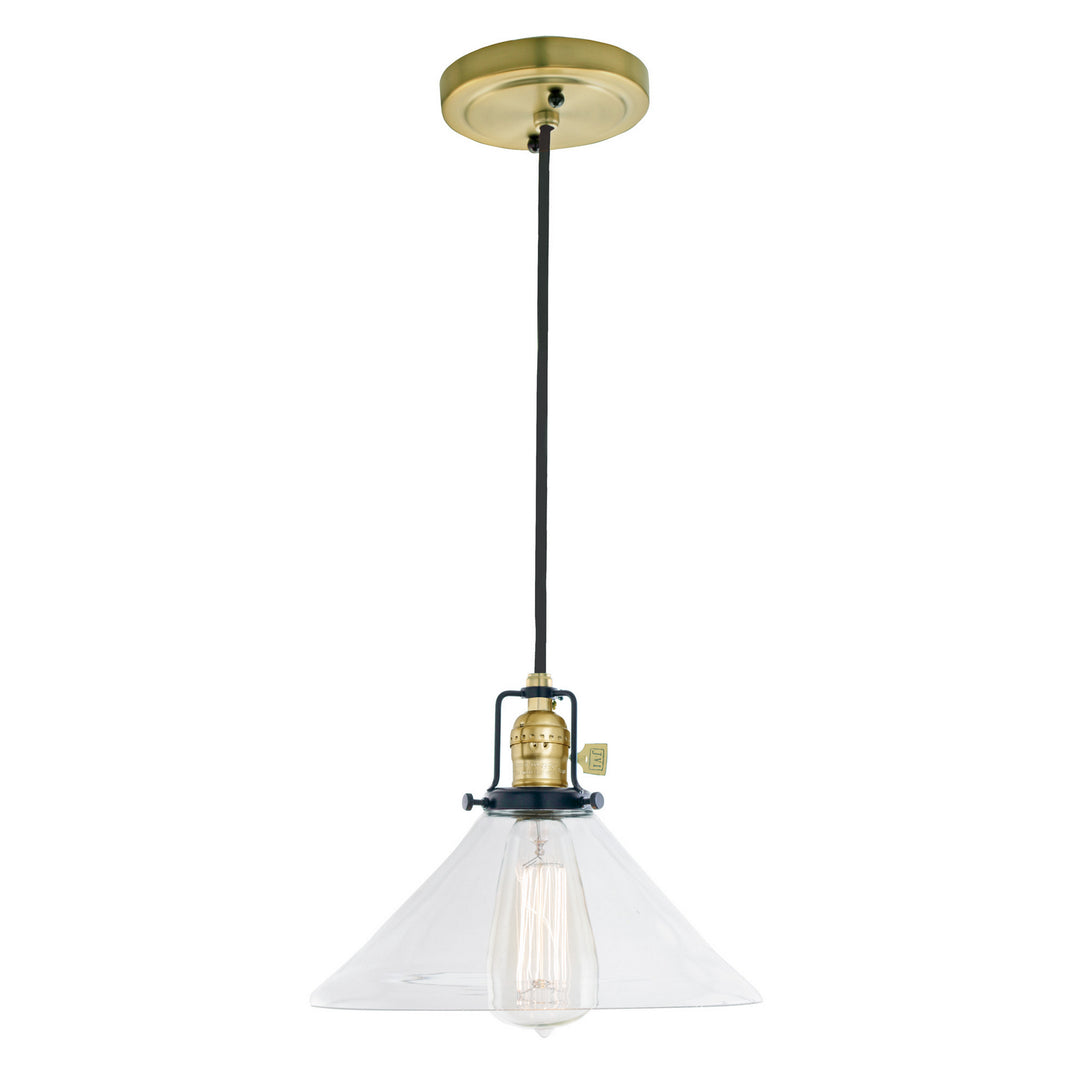 JVI Designs Nob Hill 1221-10 S2 Pendant Light - Satin Brass and Black