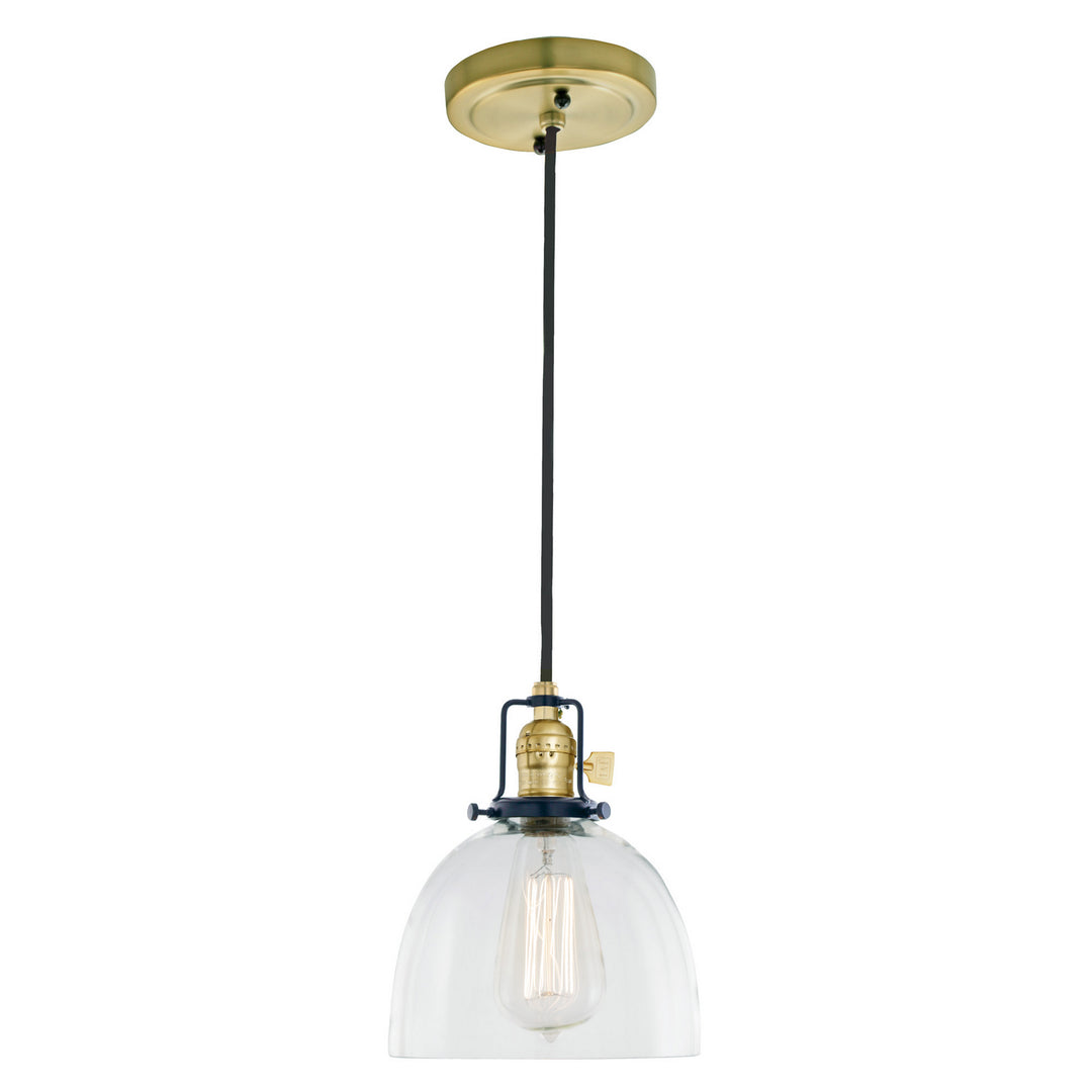 JVI Designs Nob Hill 1221-10 S5 Pendant Light - Satin Brass and Black