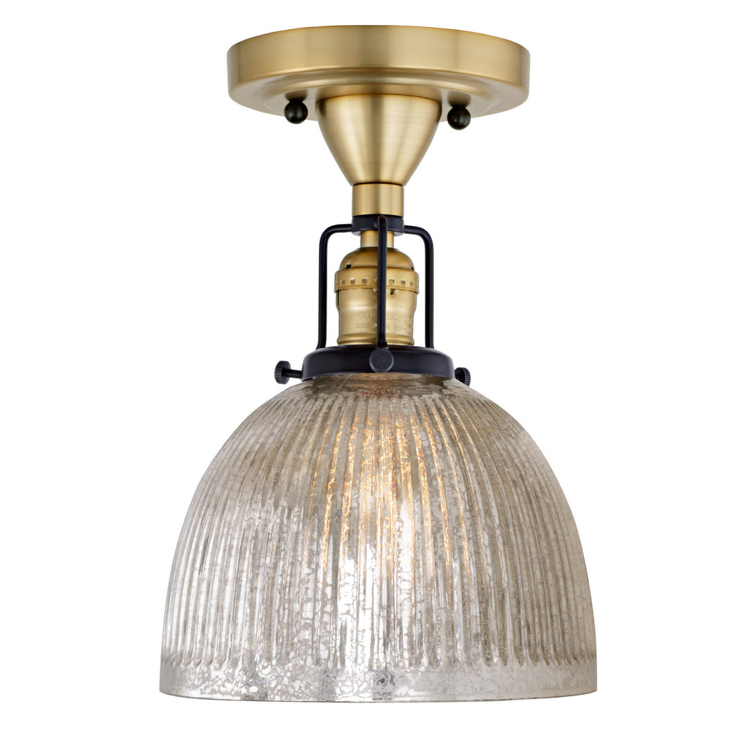 JVI Designs Nob Hill 1222-10 S5-MP Ceiling Light - Satin Brass and Black
