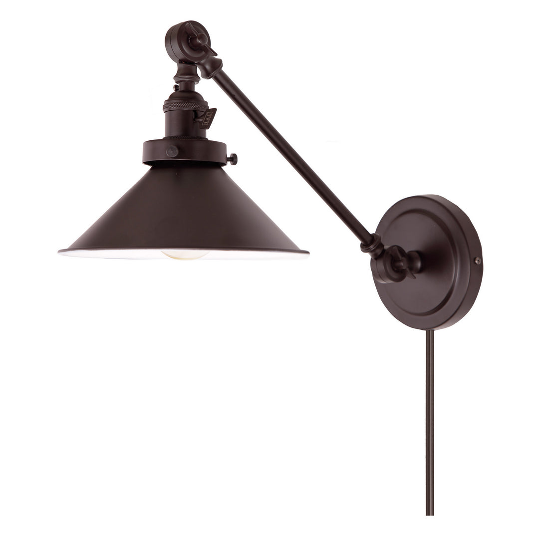 Jvi Designs Lighting 1255-08 M3 Soho One Light Swing Arm Wall Sconce Lamp Bronze / Dark