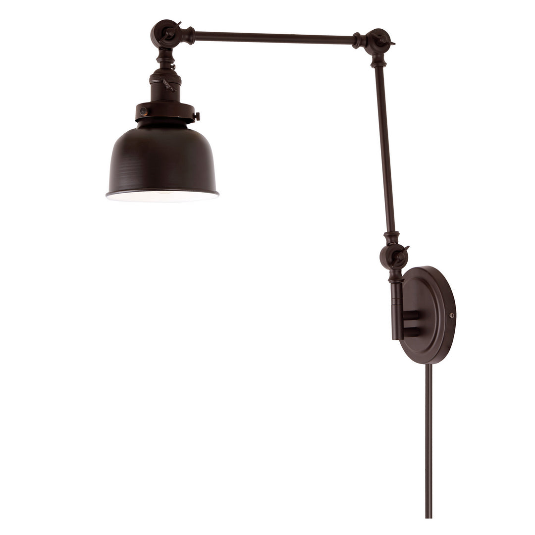 Jvi Designs Lighting 1257-08 M2 Soho One Light Swing Arm Wall Sconce Lamp Bronze / Dark