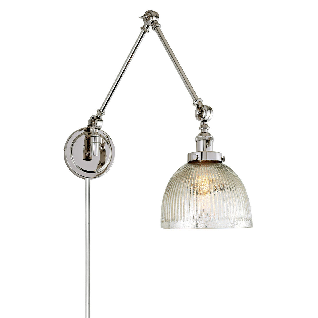 Jvi Designs Lighting 1257-15 S5-MP Soho One Light Swing Arm Wall Sconce Lamp Polished Nickel