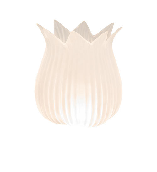 Meyda Tiffany Lighting 98386 Flame Shade Lamp Shade White