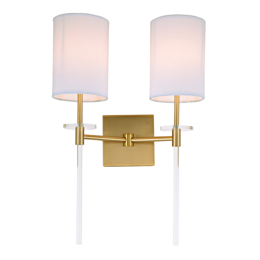 JVI Designs Sutton 1262-10 Wall Light - Satin Brass