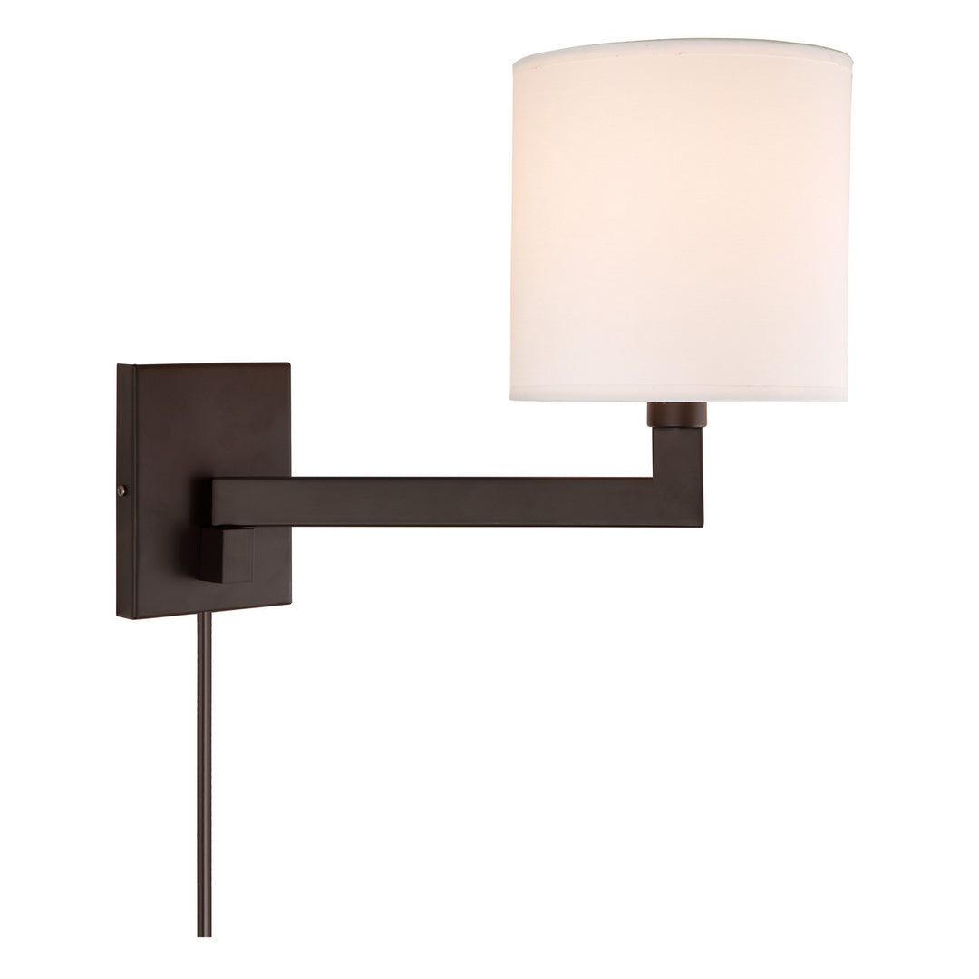 Jvi Designs Lighting 1264-08 Allston One Light Swing Arm Wall Sconce Lamp Bronze / Dark