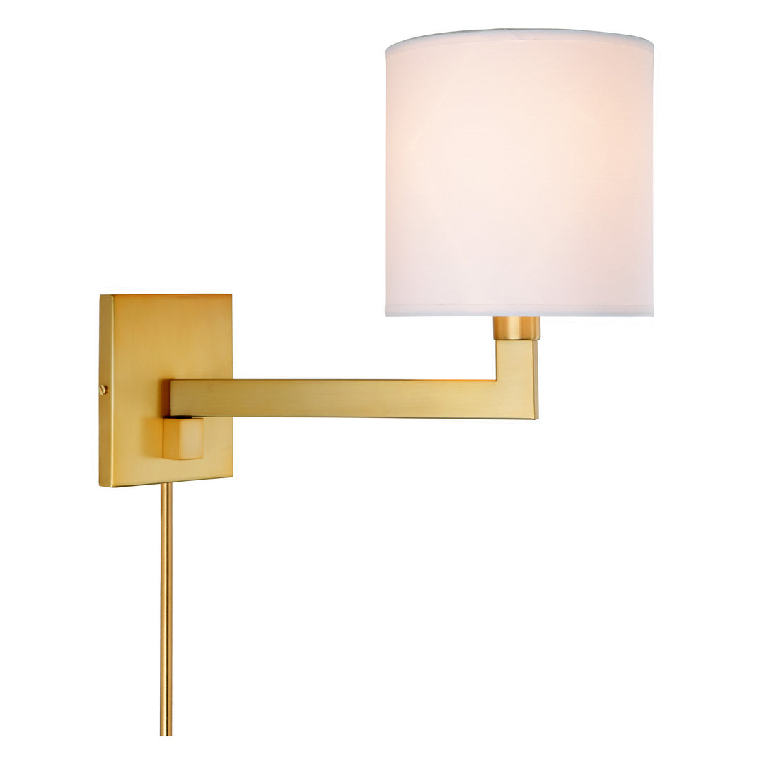 Jvi Designs Lighting 1264-10 Allston One Light Swing Arm Wall Sconce Lamp Brass