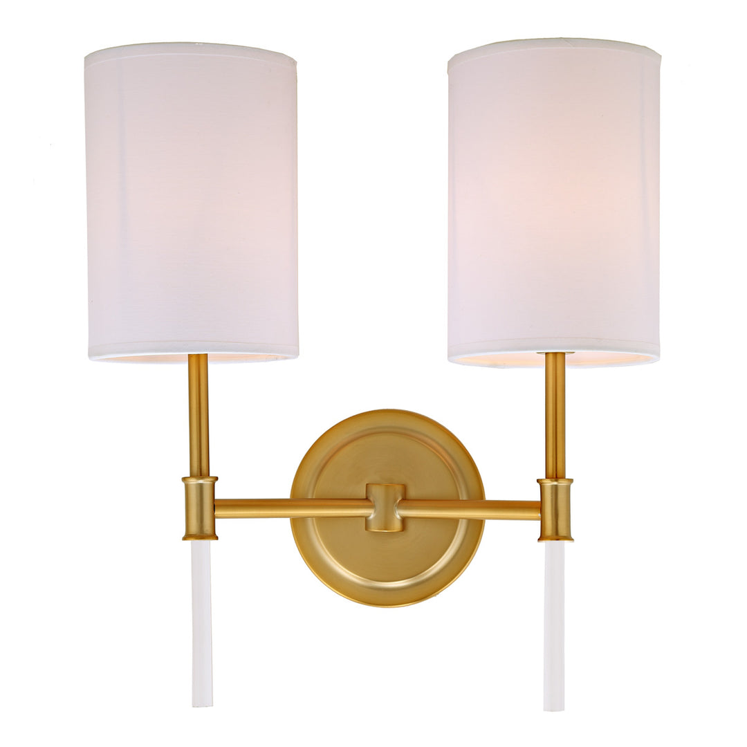 JVI Designs Hudson 1266-10 Wall Light - Satin Brass