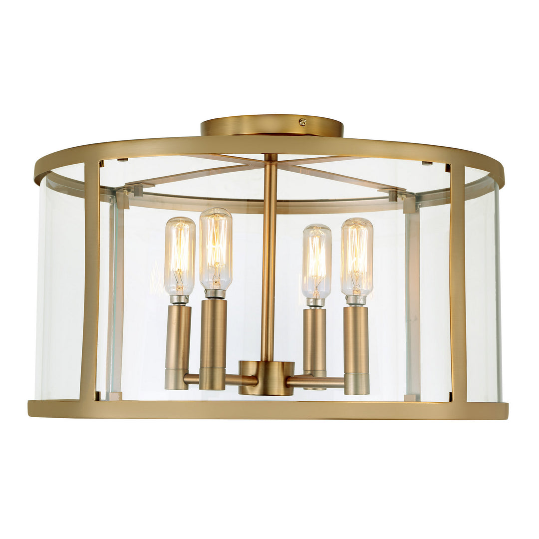 JVI Designs Bryant 3061-10 Ceiling Light - Satin Brass