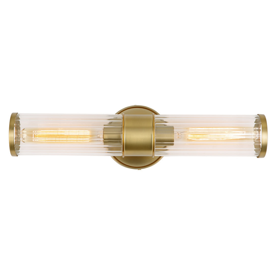 JVI Designs Hamilton 424-10 Bath Vanity Light 5 in. wide - Satin Brass