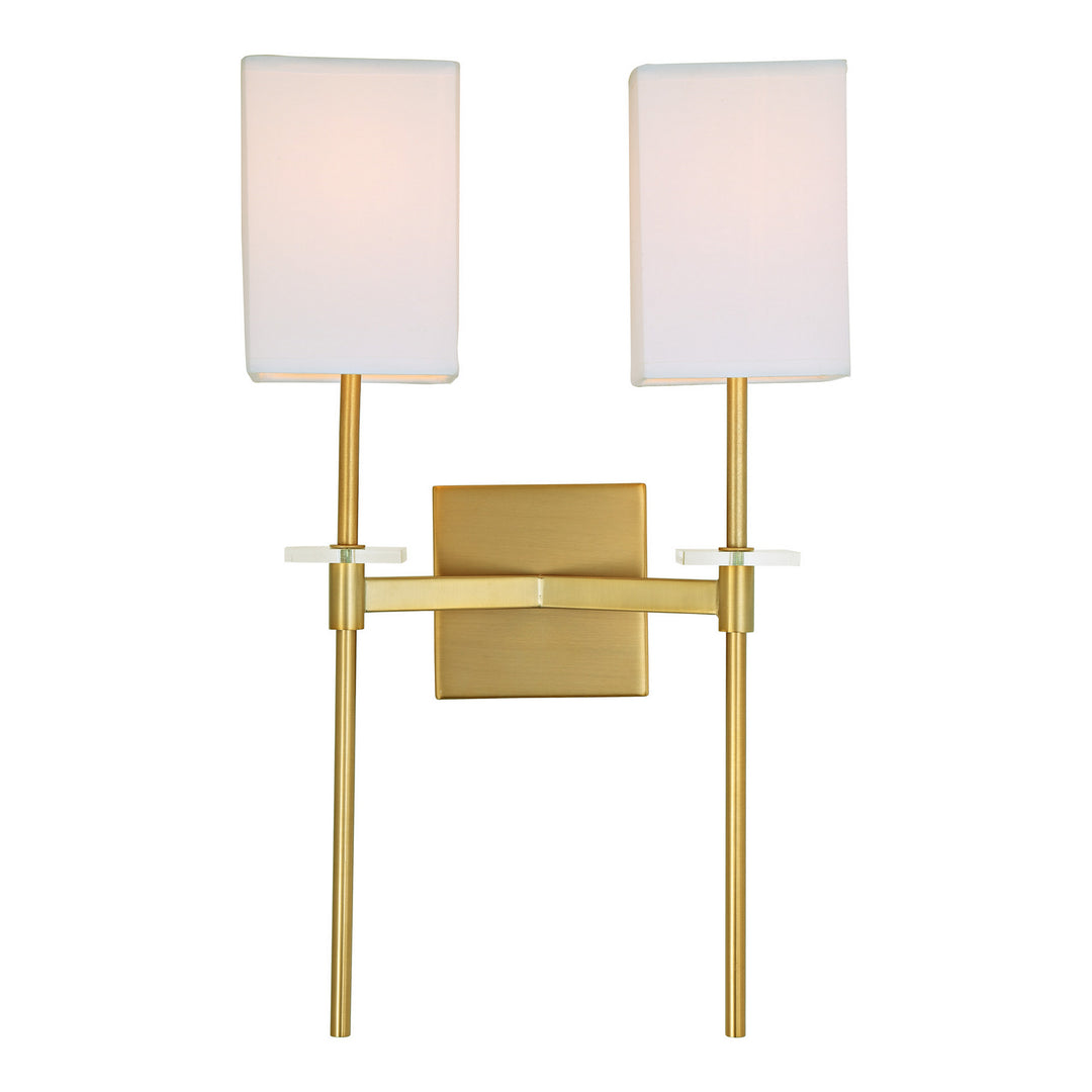 JVI Designs Marcus 442-10 Wall Light - Satin Brass