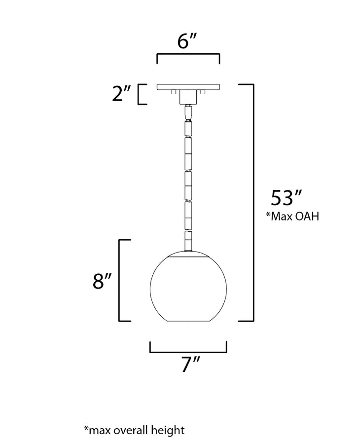 Maxim Branch 98410CLNAB Pendant Light - Natural Aged Brass