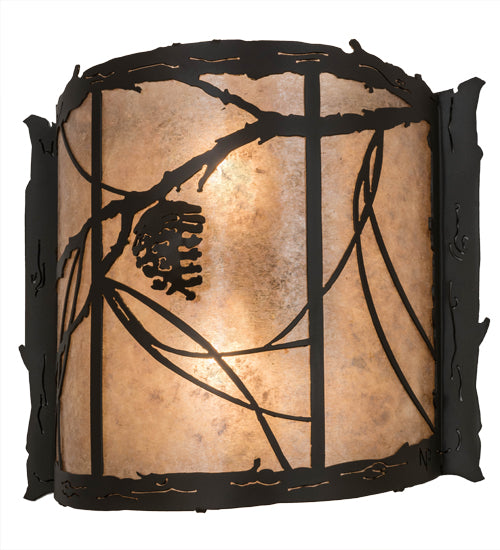 Meyda Tiffany Whispering Pines 98413 Wall Light - Timeless Bronze