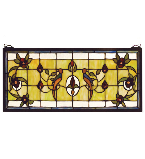 Meyda Tiffany Lighting 98451 Lancaster Window Mirror Bronze / Dark