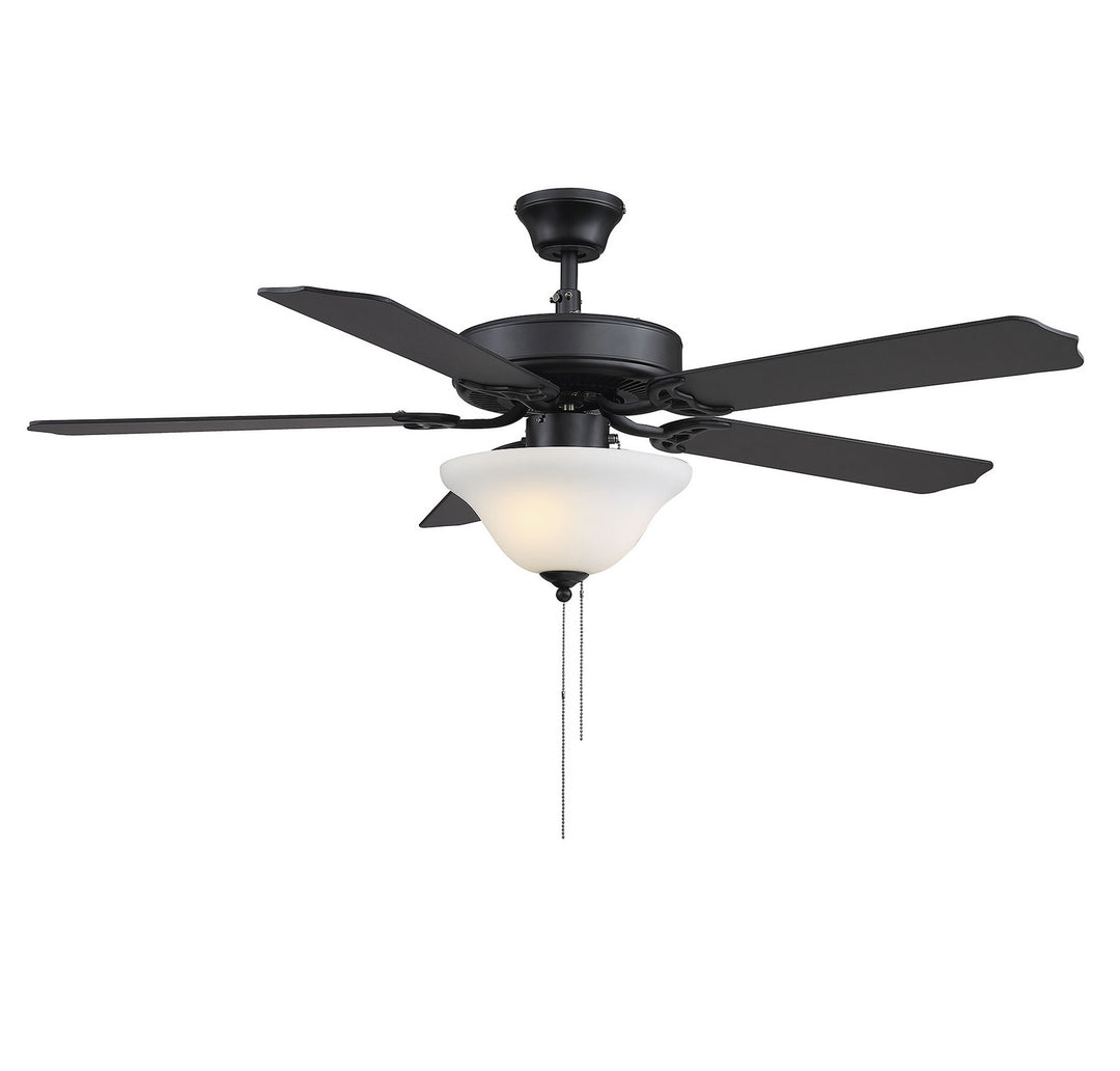 Meridian First Value M2018MBKRV Ceiling Fan 52 - Matte Black, Matte Black/