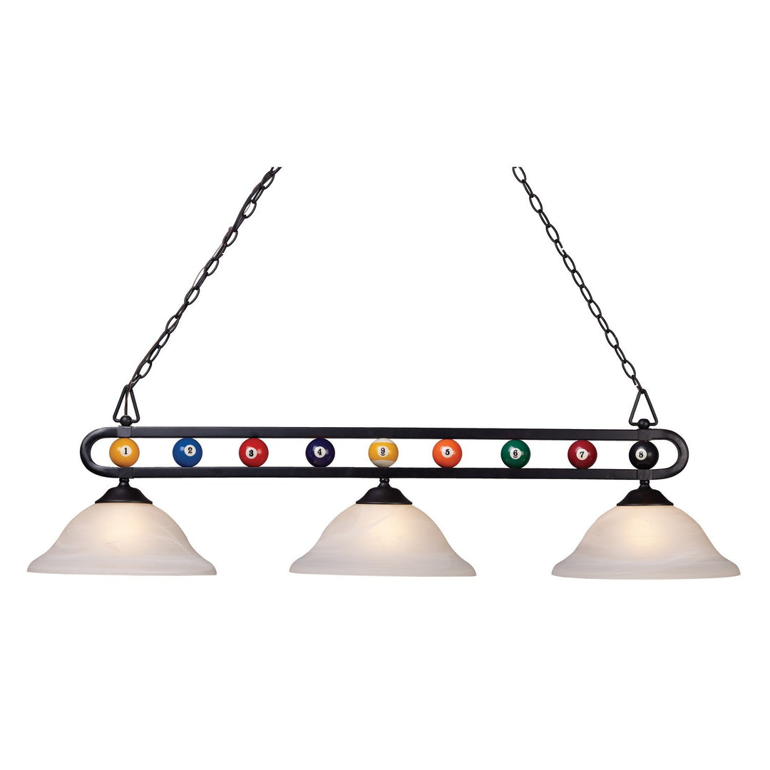 Elk Billiard Motif BIS9300 Pendant Light - Matte Black