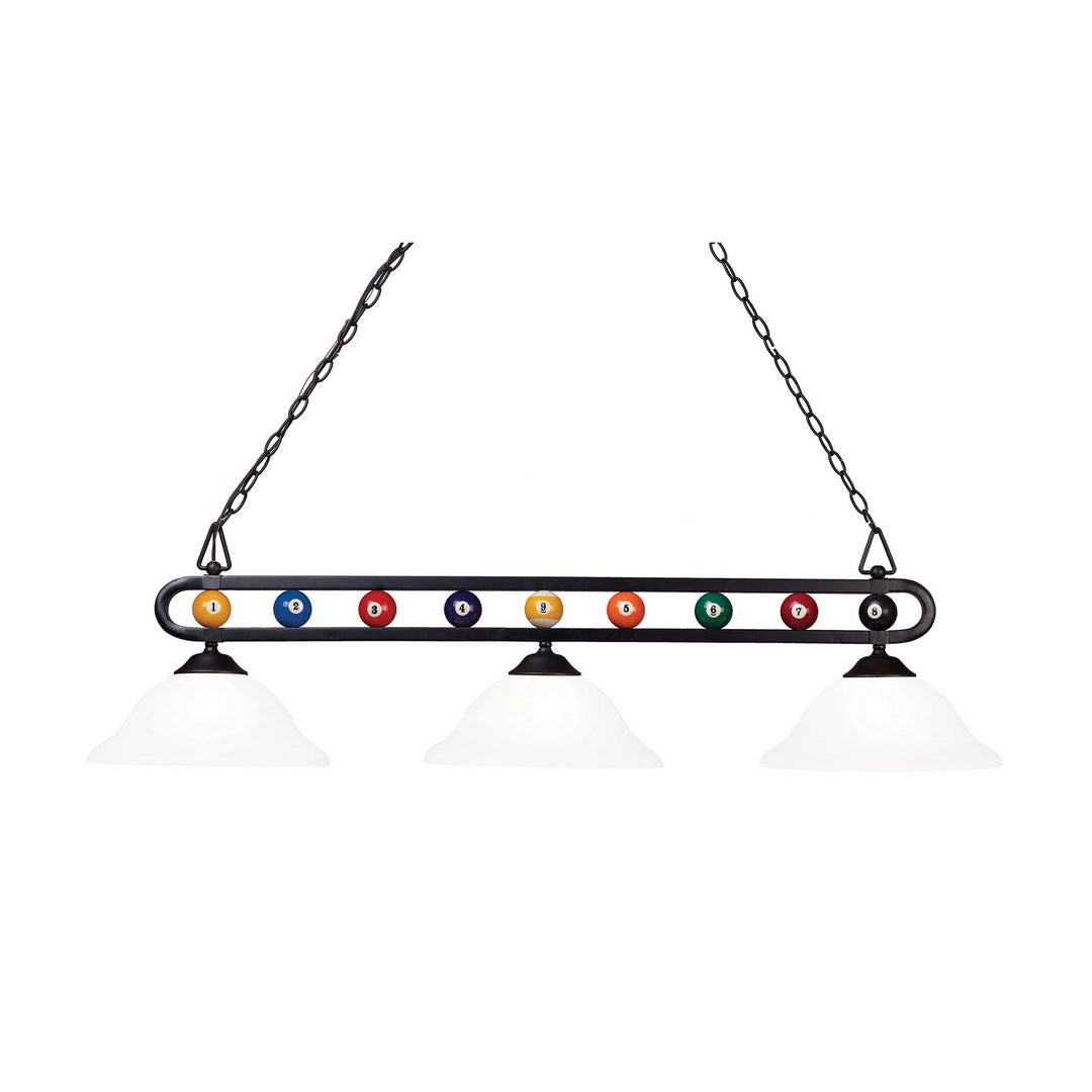 Elk Billiard Motif BIS9301 Pendant Light - Matte Black