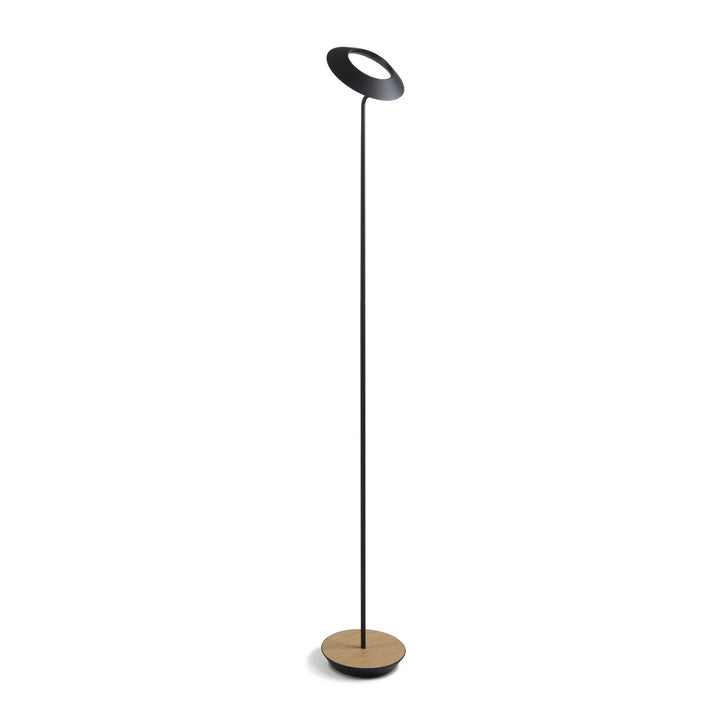 Koncept Lighting RYO-SW-MTB-WOK-FLR Modern Royyo Lamp Matte Black, White Oak Base Plate