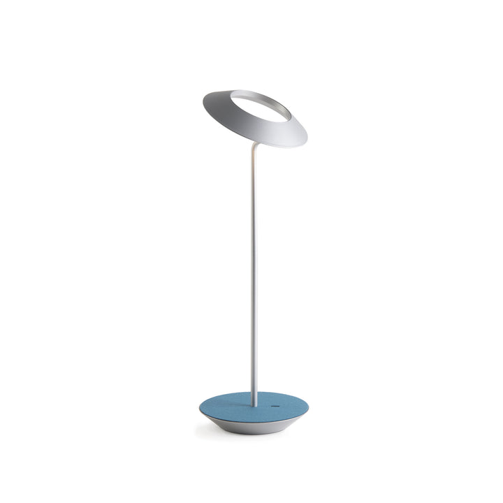 Koncept Lighting RYO-SW-SIL-AZF-DSK Modern Royyo Lamp Silver, Azure Felt Base Plate