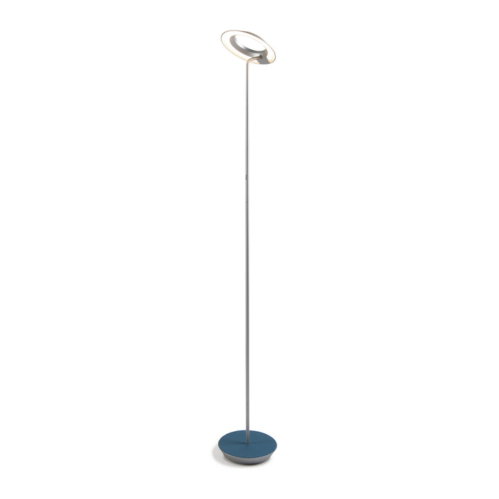 Koncept Lighting RYO-SW-SIL-AZF-FLR Modern Royyo Lamp Silver, Azure Felt Base Plate