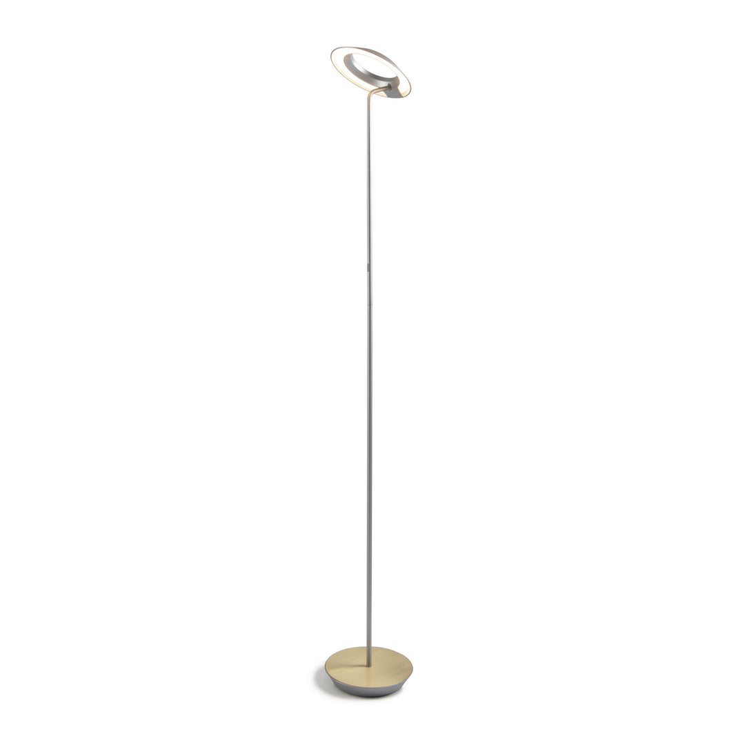 Koncept Lighting RYO-SW-SIL-BRS-FLR Modern Royyo Lamp Silver, Brass Base Plate