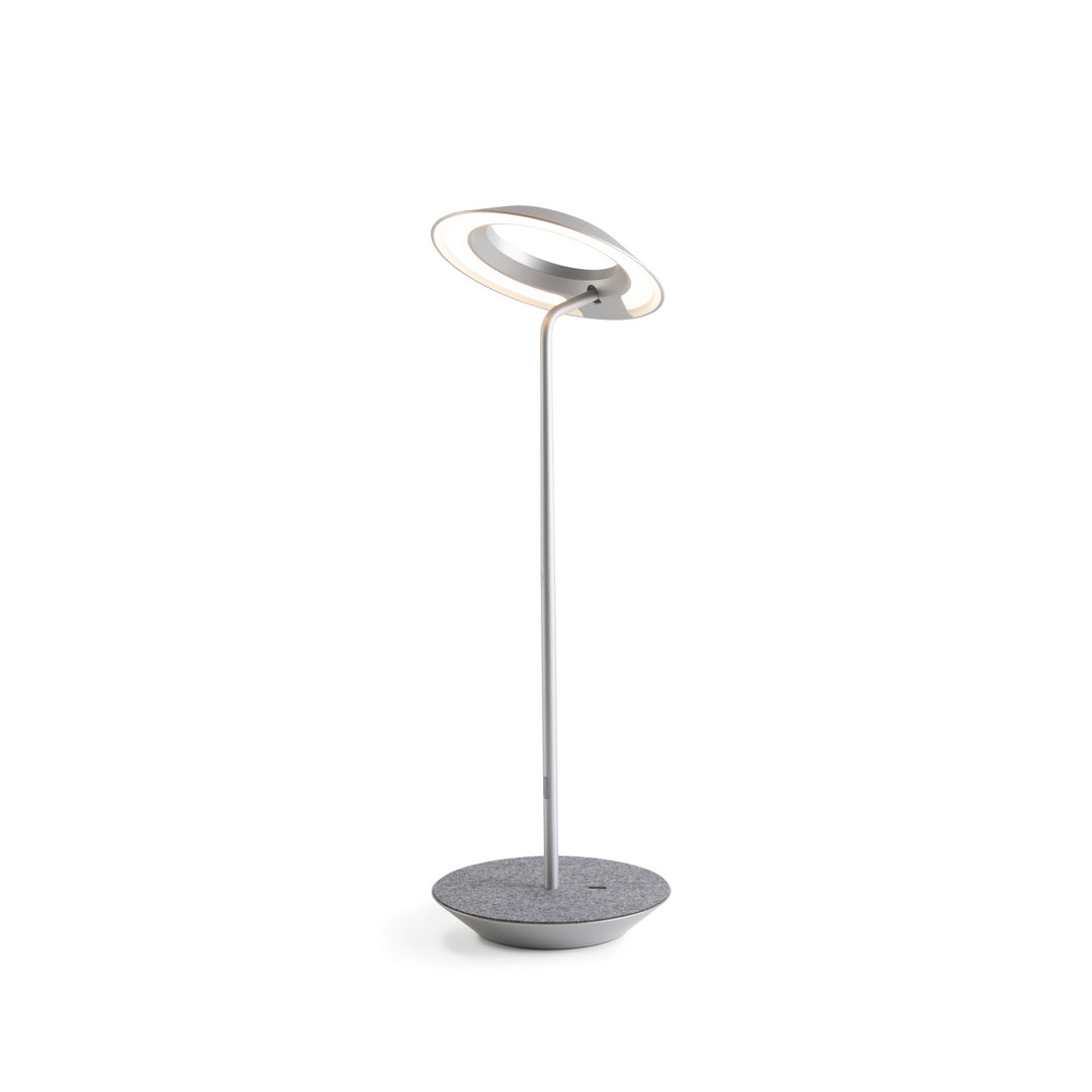 Koncept Lighting RYO-SW-SIL-OXF-DSK Modern Royyo Lamp Silver, Oxford Felt Base Plate