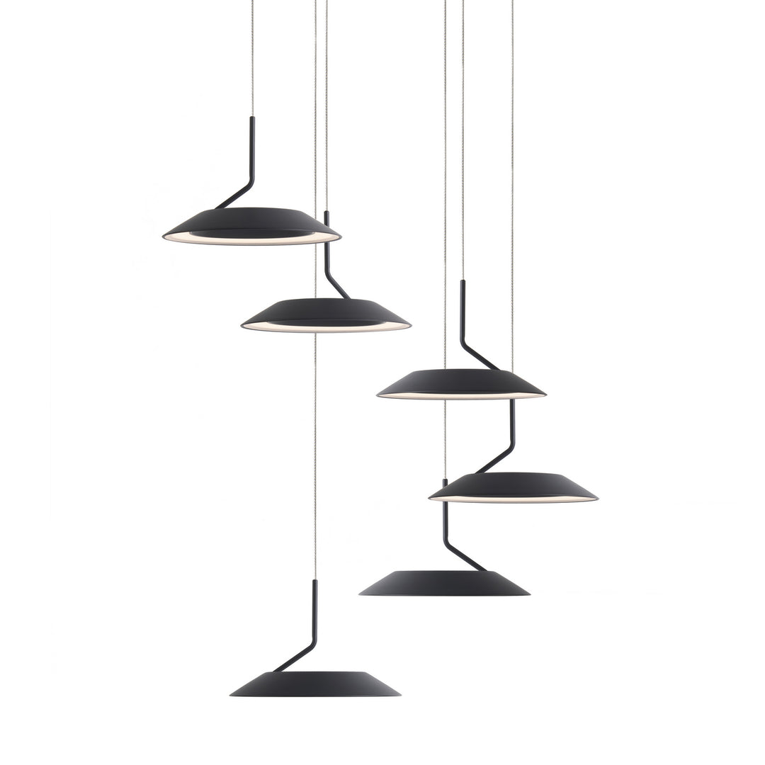 Koncept Royyo RYP-C6-SW-MTB Chandelier Light - Matte Black
