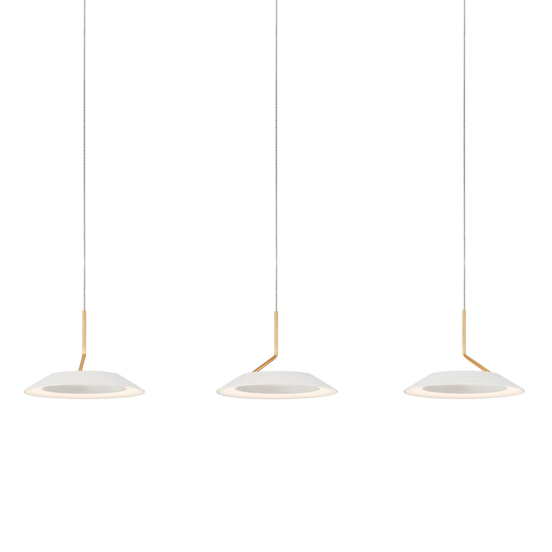 Koncept Royyo RYP-L3-SW-MWG Pendant Light - Matte White With Gold