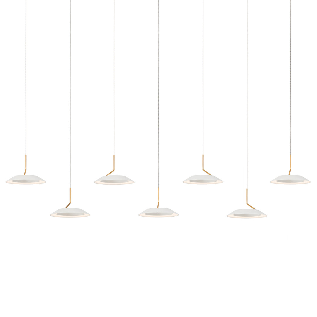 Koncept Royyo RYP-L7-SW-MWG Pendant Light - Matte White With Gold