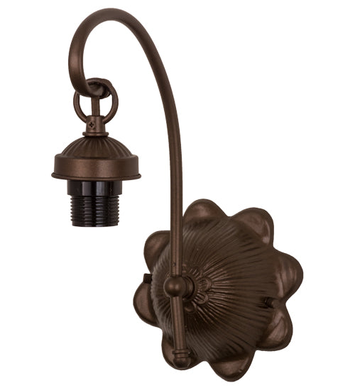 Meyda Tiffany Lighting 98632 Mahogany Bronze One Light Wall Sconce Utility Light Bronze / Dark