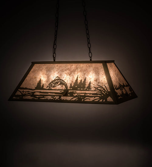 Meyda Tiffany Leaping Trout 98682 Pendant Light - Antique Copper