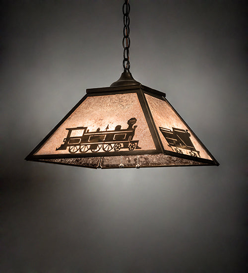 Meyda Tiffany Train 98688 Pendant Light - Antique Copper