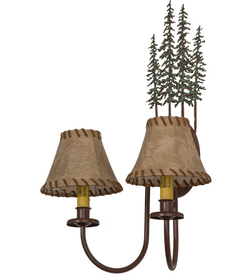 Meyda Tiffany Tall Pines 98727 Wall Light - Rust