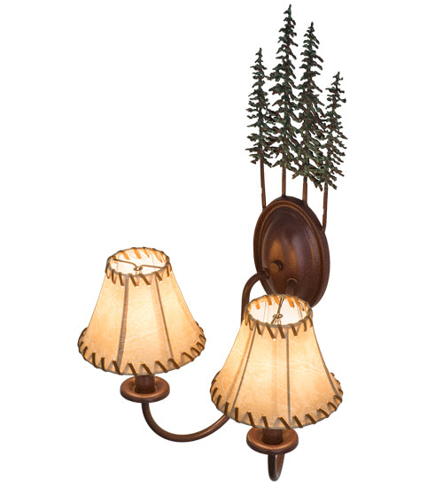 Meyda Tiffany Tall Pines 98727 Wall Light - Rust