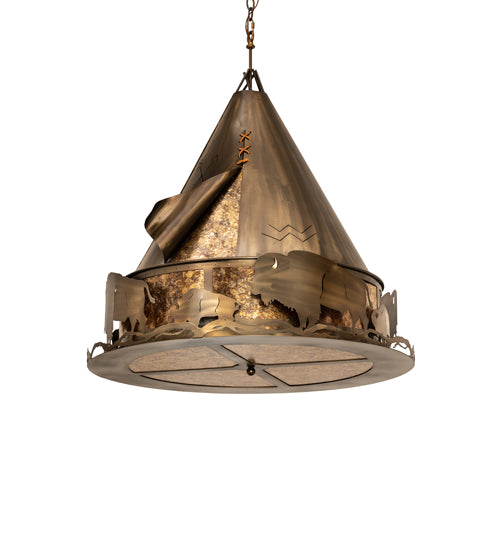 Meyda Tiffany Teepee 98741 Pendant Light - Antique Copper