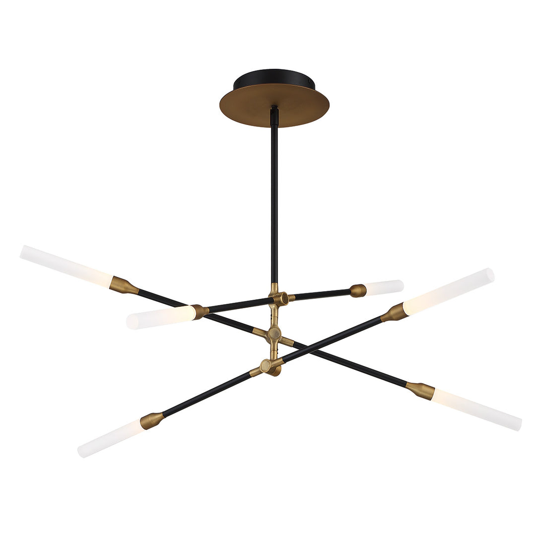 WAC Houdini PD-55906-BK/AB Chandelier Light - Black/Aged Brass