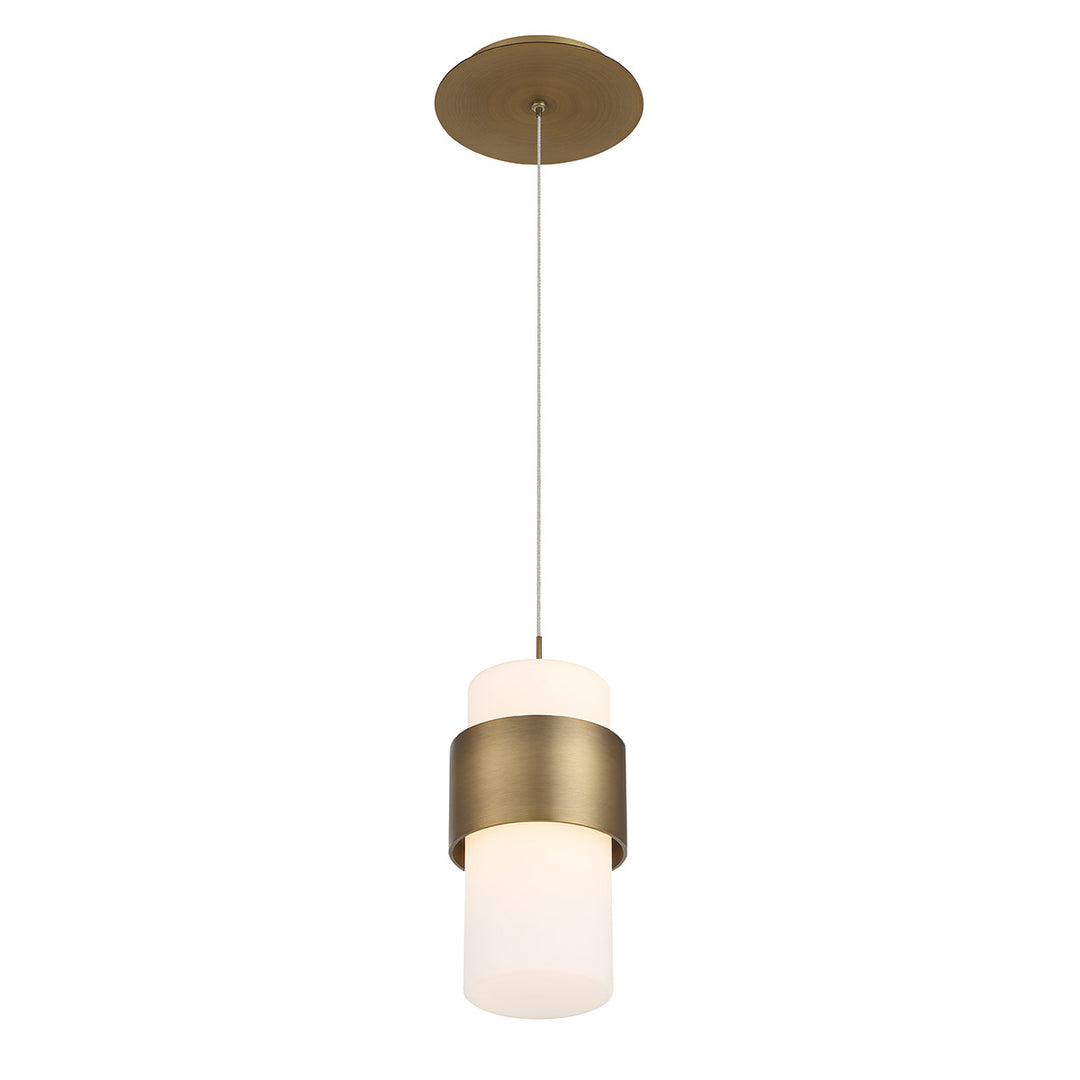 WAC Banded PD-68909-AB Pendant Light - Aged Brass