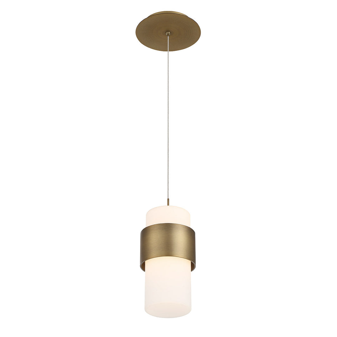 WAC Banded PD-68909-AB Pendant Light - Aged Brass