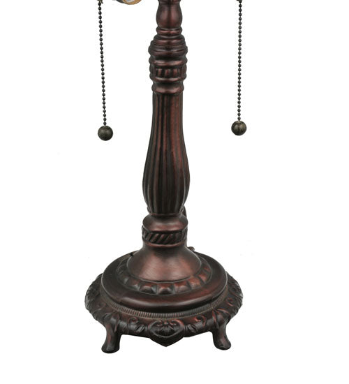 Meyda Tiffany Lighting 98881 Footed Base Two Light Table Base Hardware Utility Light Bronze / Dark