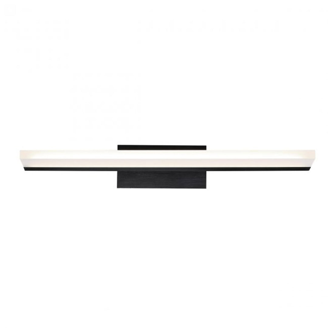 WAC Level WS-85618-BK Bath Vanity Light 4 in. wide - Black