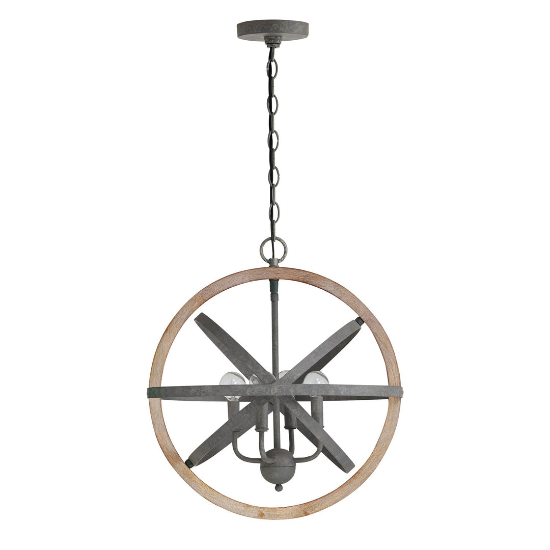 Capital Bluffton 330544IW Chandelier Light - Iron and Wood