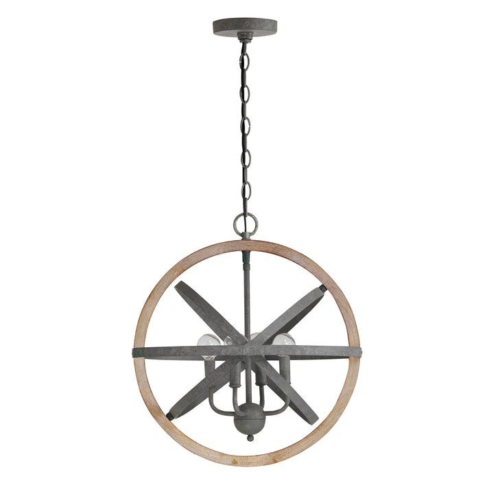 Capital Bluffton 330544IW Chandelier Light - Iron and Wood