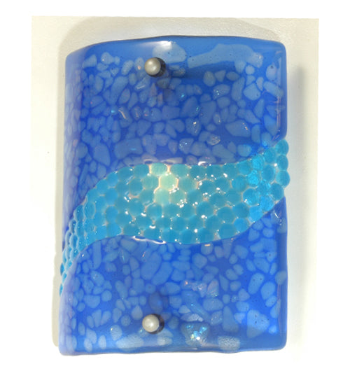 Meyda Tiffany Metro Fusion 98904 Wall Light - Blue/Pebbles