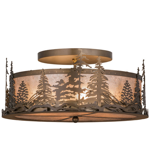 Meyda Tiffany Tall Pines 98918 Ceiling Light - Antique Copper