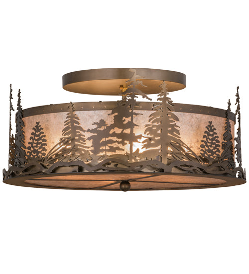 Meyda Tiffany Tall Pines 98918 Ceiling Light - Antique Copper