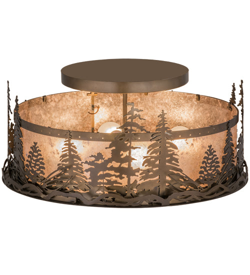 Meyda Tiffany Tall Pines 98918 Ceiling Light - Antique Copper