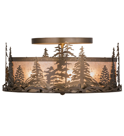 Meyda Tiffany Tall Pines 98918 Ceiling Light - Antique Copper