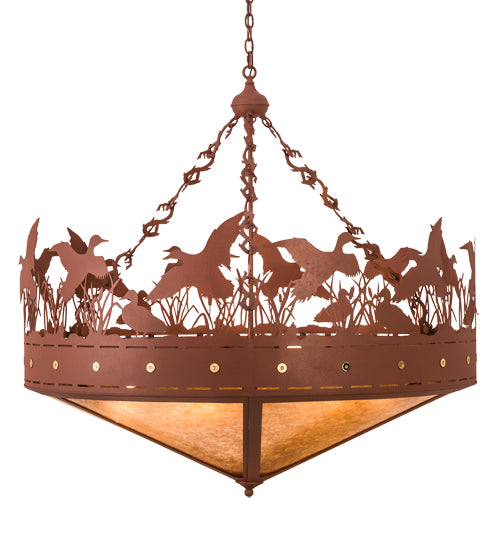 Meyda Tiffany Ducks In Flight 98952 Pendant Light - Rust