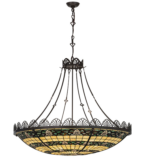 Meyda Tiffany Shell And Ribbon 98971 Pendant Light - Timeless Bronze