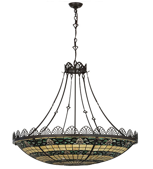 Meyda Tiffany Shell And Ribbon 98971 Pendant Light - Timeless Bronze