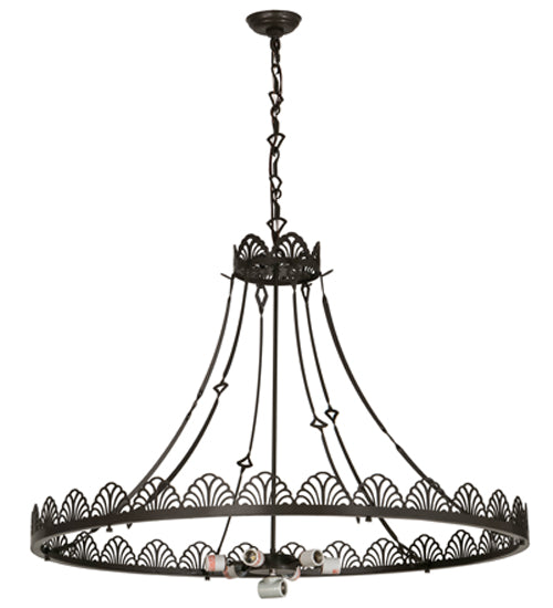 Meyda Tiffany Shell And Ribbon 98971 Pendant Light - Timeless Bronze